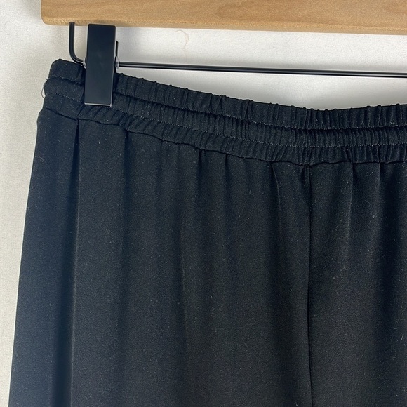 1. State Beachy Split Front Hem Drawstring Pull On Black Pants Womens Size S - Picture 7 of 13